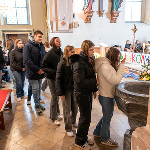 Tauferinnerung mit den Firmkandidaten